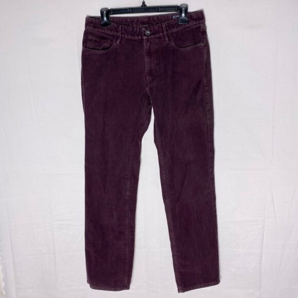 Bonobos Burgundy Brushed Cotton Straight Leg Travel Pants 31/32